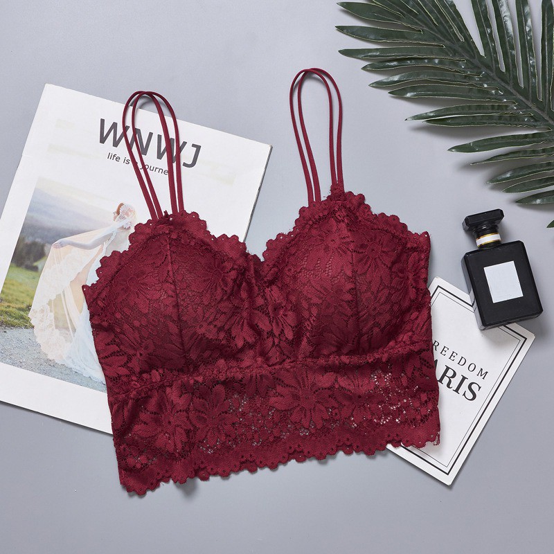 Áo Lót Ren Cổ Chữ V Quyến Rũ Cho Nữ