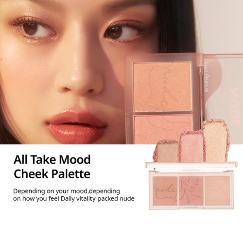 Phấn Má Hồng Nude Peripera All Take Mood Cheek Palette 11.4g