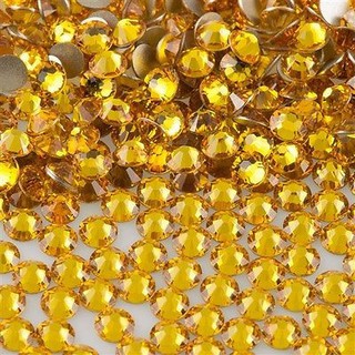 Pha lê dán màu vàng citrine