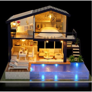 Mô hình nhà gỗ DIY- Biệt thự sang trọng
