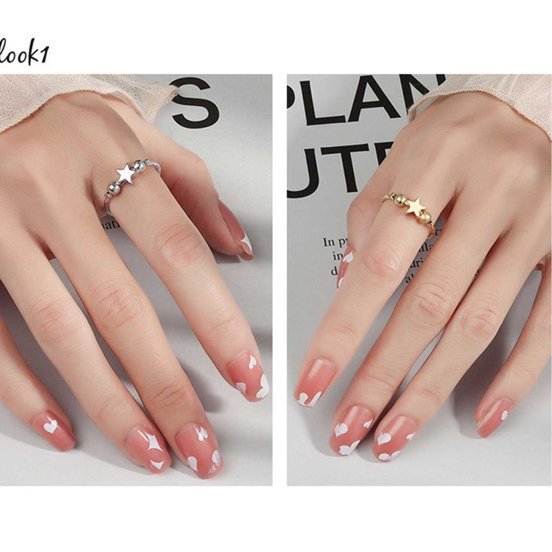 Nhẫn Đính Hạt Xoay Giảm Căng Thẳng Dành Cho Nữ