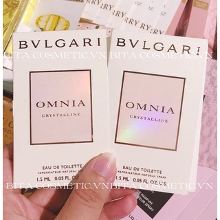Vial Nước Hoa Bvlgari Omnia Crystalline Eau De Toilette 1,5ml