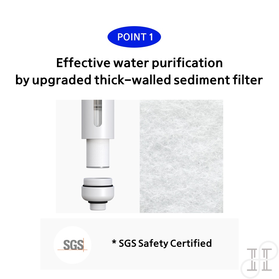 Viên nang lọc nhà tắm gắn đầu vòi hoa sen làm sạch nước tẩy gỉ