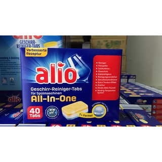 combo 2 hộp viên rửa chén alio 40 viên dùng cho máy rửa bát