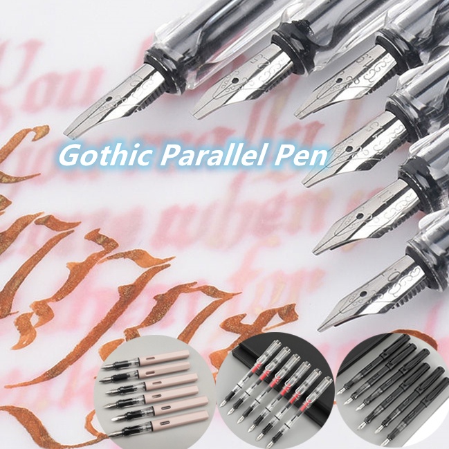 Bút viết chữ thư pháp đầu dẹt phong cách gothic độc đáo