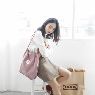 Túi tote vải nhung đeo vai