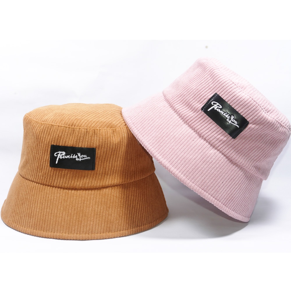 Nón Bucket vành cụp- Nón tai bèo thêu PromissYou chất nhung cao cấp phù hợp cho cả nam và nữ