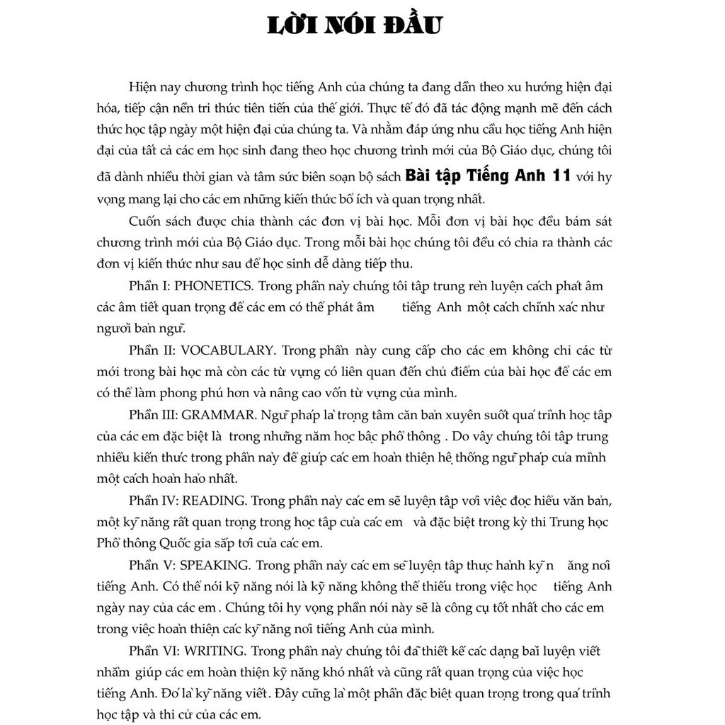 Sách - Bài Tập Tiếng Anh 11
