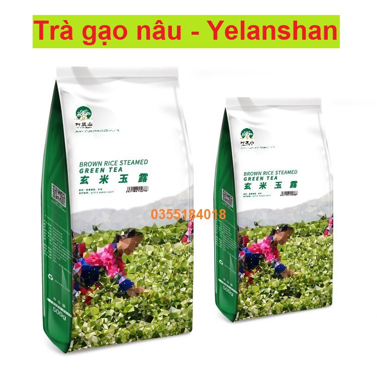 Trà gạo nâu yelanshan Pha chế trà sữa Túi 500gr hàng chính hãng