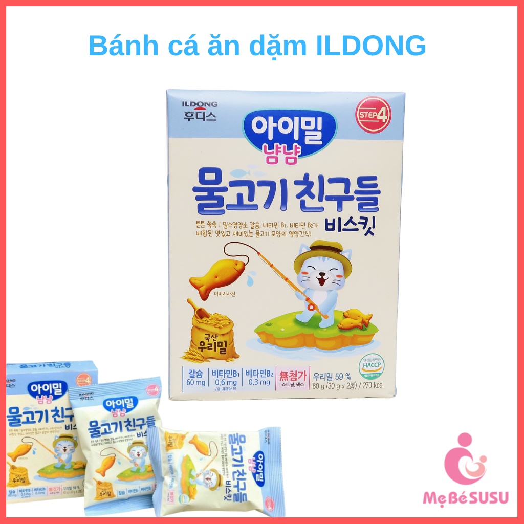 ILDONG - Bánh cá ăn dặm cho bé vị nguyên bản [HSD T9/2023]