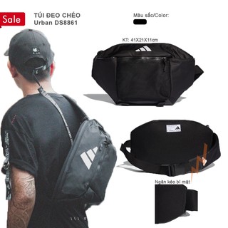 Túi đeo chéo đen Das classic urban backpack unisex