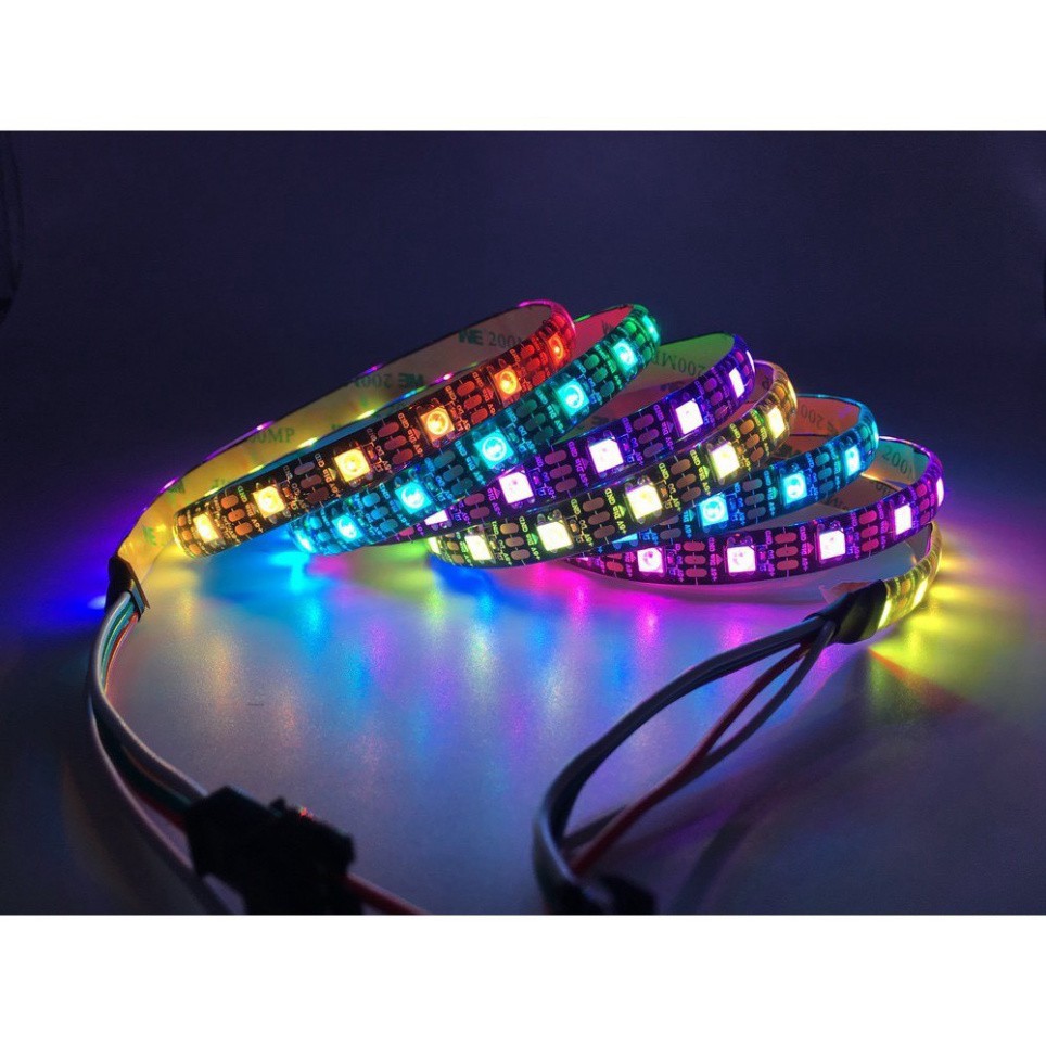 Cuộn led 5050 dải đèn led RGB nháy đuổi dây dán full color chạy hiệu ứng đẹp mắt - ic chất lượng cao 1903 chip led 5050