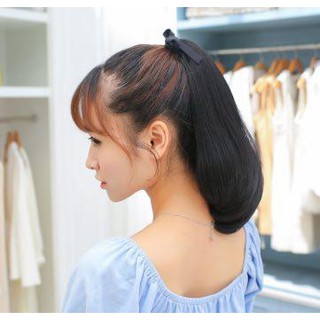 [ SẴN] - Tóc buộc giả cụp đuôi Hàn Quốc chấm vai 35cm