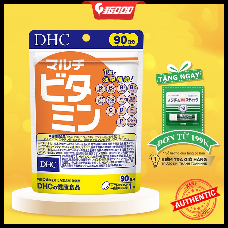 Viên uống DHC Multi Vitamins tổng hợp Nhật Bản 90 ngày