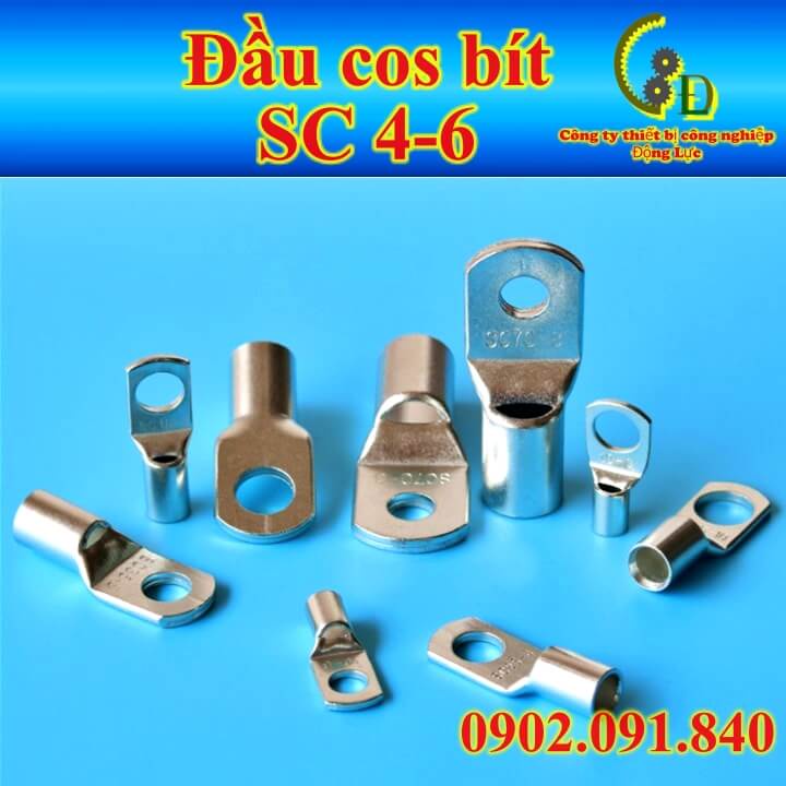 Đầu cos dây điện bít SC 70-10, đầu cốt đồng bấm dây điện 70mm, cosse  nối bình acquy, dây hàn