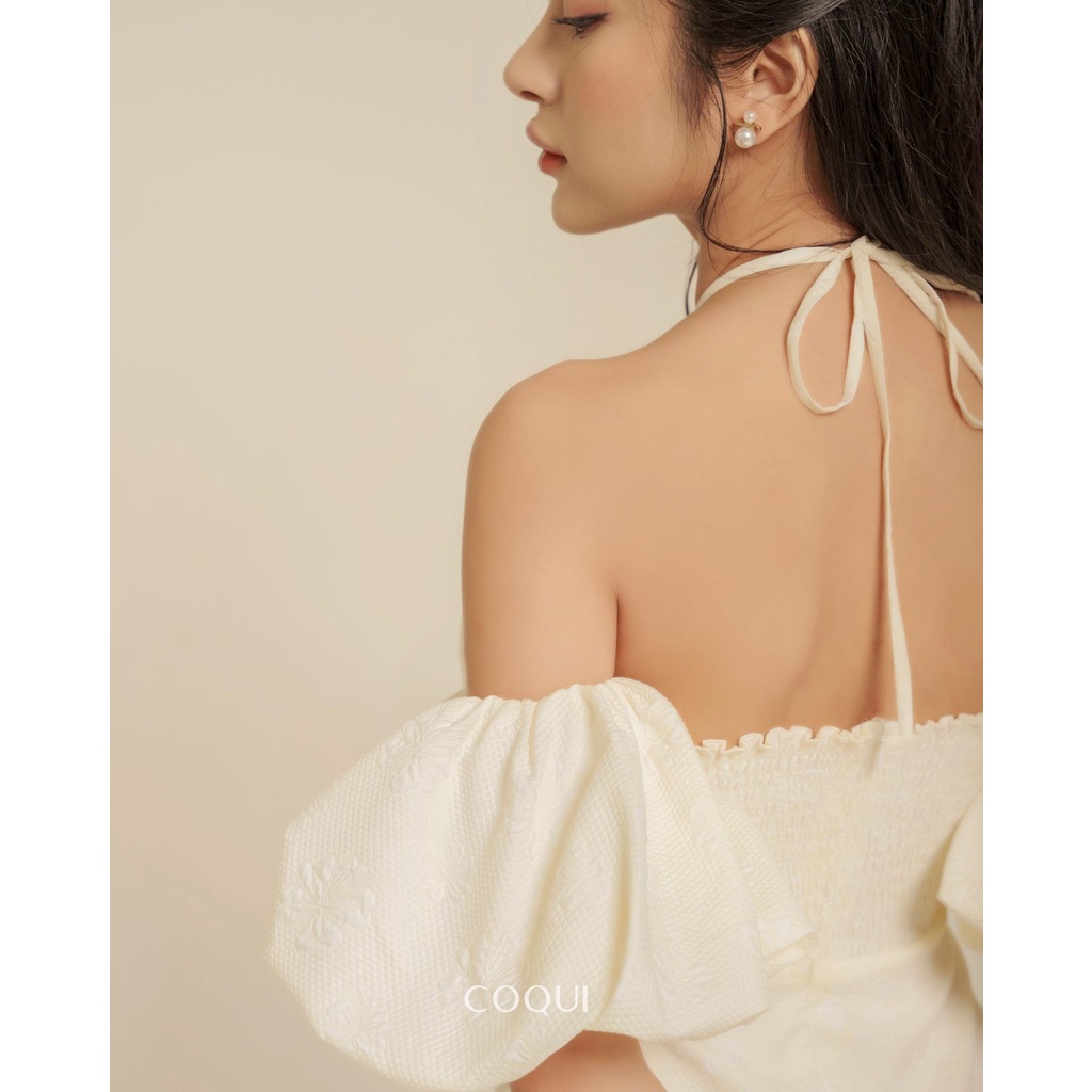 Váy yếm tay phồng Lovell Dress - COQUI