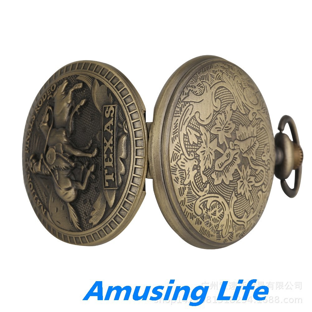 Quartz Pocket Watch Retro Lớn Thạch Anh Đồng Hồ Bỏ Túi Màu Xanh Lá Cây Đồng Hồ Bỏ Túi Vòng Chung Kết Toàn Quốc Denim Thể