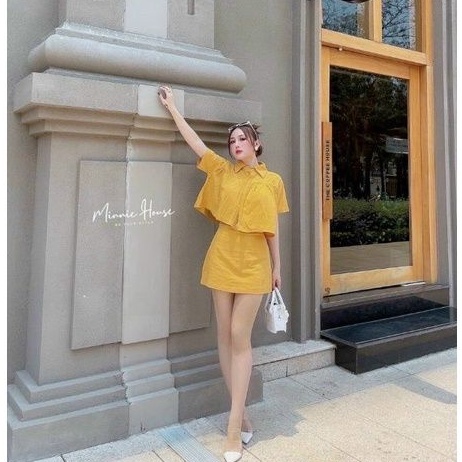 SET Áo &quot;Bigsize&quot; Xếp Ly Chất Cotton Mỹ