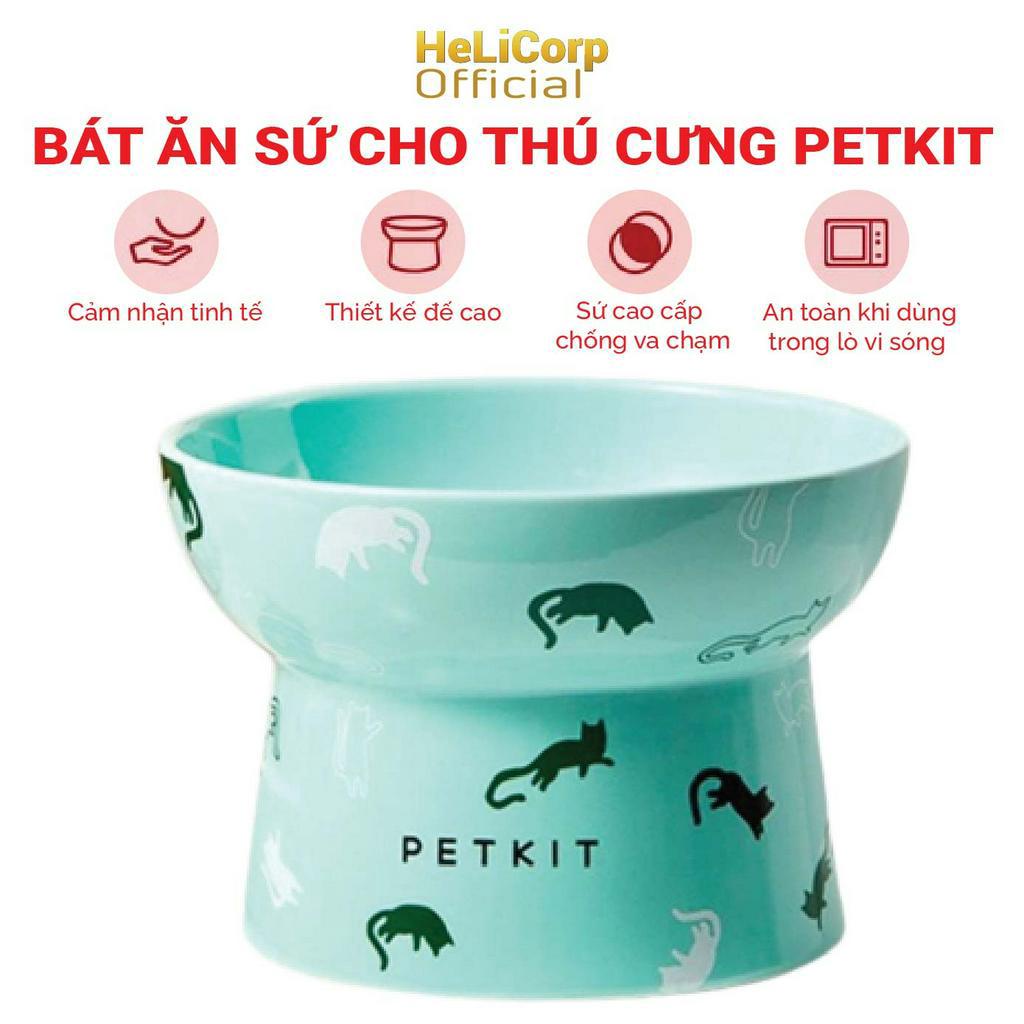 Chén Ăn, Bát Ăn Cho Chó Mèo Chống Gù Làm Từ Gốm Sứ Cao Cấp Ceramic Petkit
