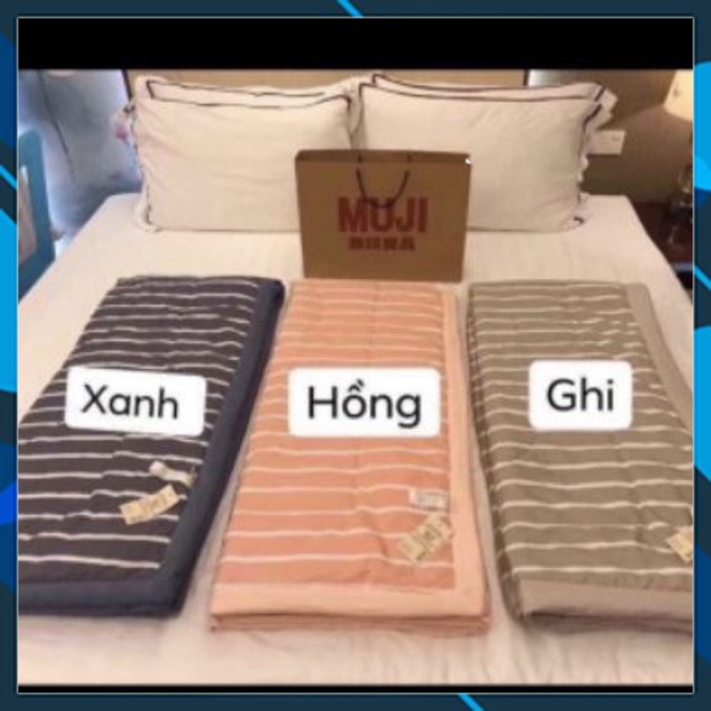 Chăn kẻ tăm muji xuất nhật về hàng,chăn hè thu đông