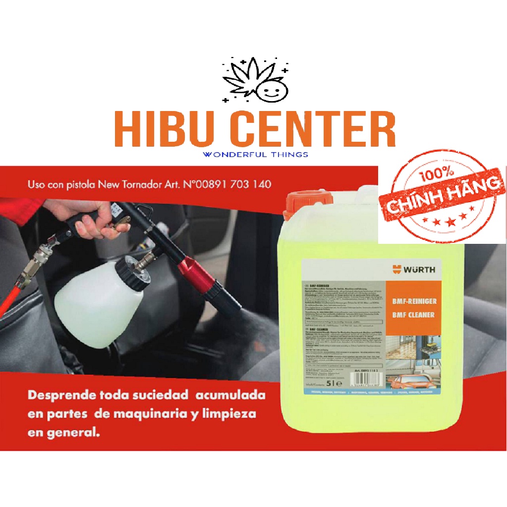 Chất Tẩy Rửa Đa Năng WURTH BMF CLEANER 08931182 5L | HIBUCENTER