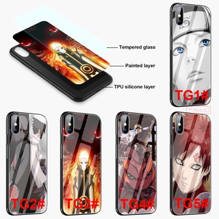 Ốp kính cường lực in hình naruto akatsuki cho iphone xr xs max 11 pro 12 mini 13 pro max 6s 7plus 8 plus - A783
