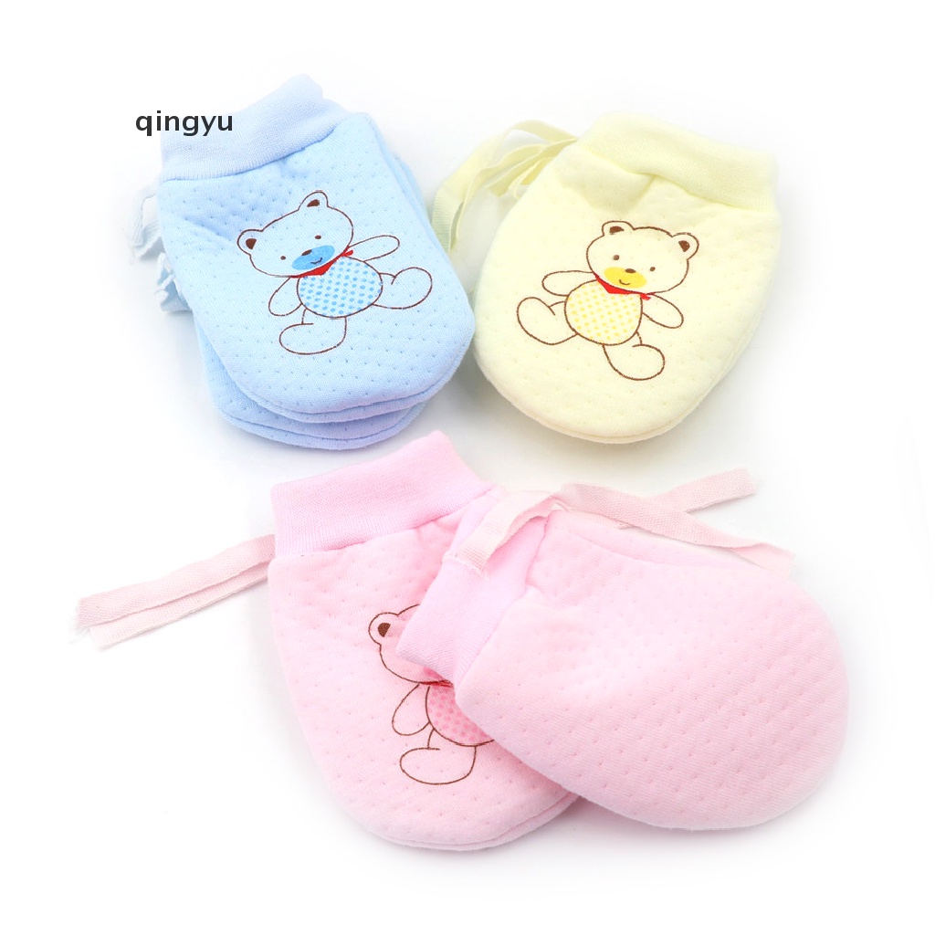 Găng Tay Chống Xước Mềm Mại Dễ Thương Cho Bé Sơ Sinh