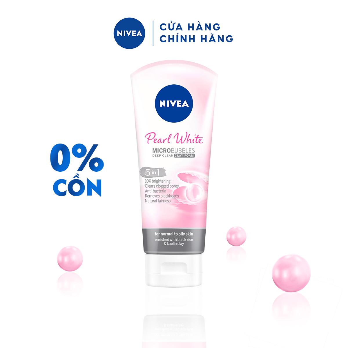 [Mã FMCGMALL -8% đơn 250K] Sữa rửa mặt NIVEA Pearl White Đất Sét giúp trắng da ngọc trai (100g) - 81273 | WebRaoVat - webraovat.net.vn