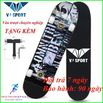 Ván trượt thể thao skateboard , ván trượt người lớn dài 80 cm chất liệu gỗ phong ép cao cấp 7 lớp mặt nhám