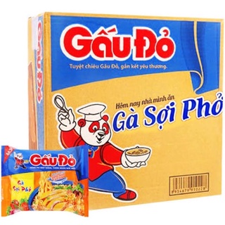 Thùng 30 gói mì Gấu Đỏ 63g