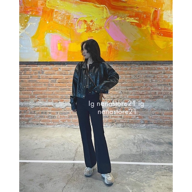 Áo khoác da dáng ngắn Nana21 Nanastore21