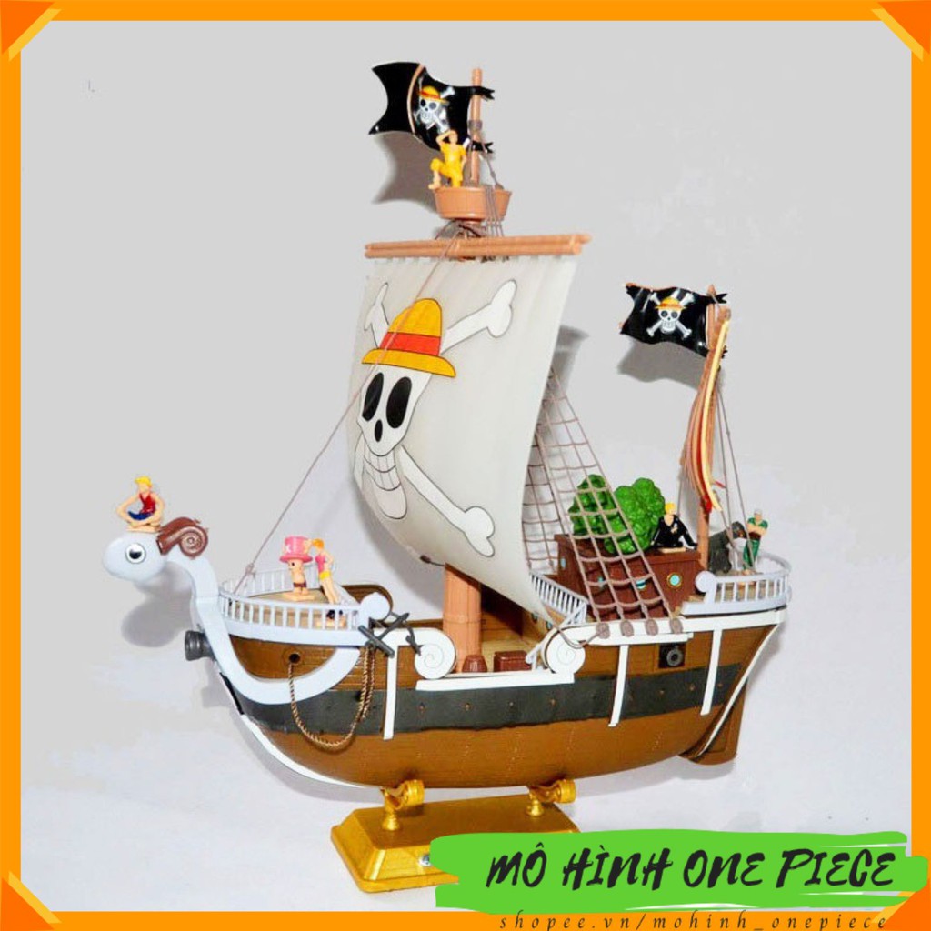 [Mã MOHITOY giảm 10% tối đa 150k] Mô hình Tàu Thousand Sunny [Cỡ lớn] nhựa PVC cao cấp - cao 28 cm