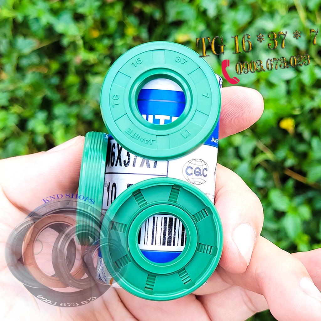 Phốt nhông chặn dầu (nhớt, bụi) hộp giảm tốc Janite TG 16*37*7, Phớt chặn dầu máy xay thịt công nghiệp | KND Shops