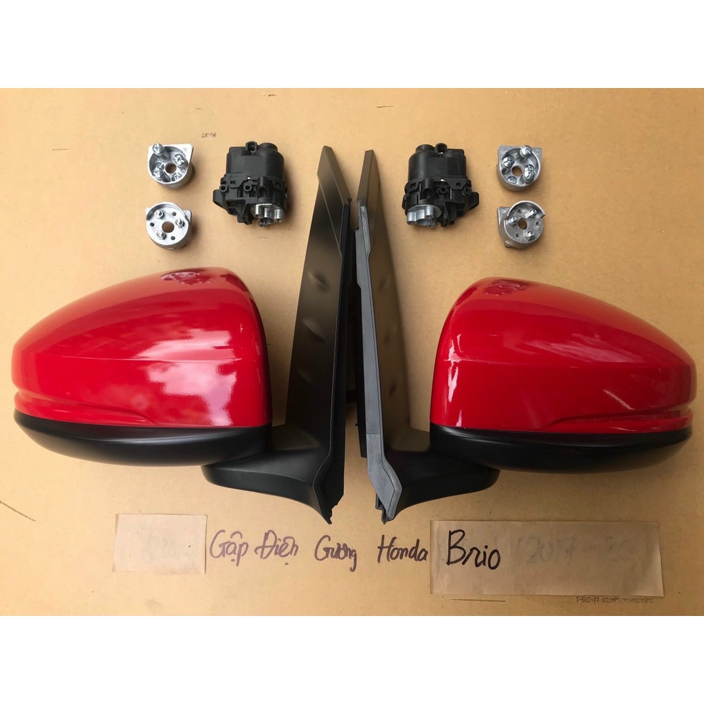 Bộ xương mô tơ gương gập Honda Brio. Tặng kèm bộ mudun khóa cửa tự cụp gương và công tắc gập gương trong xe