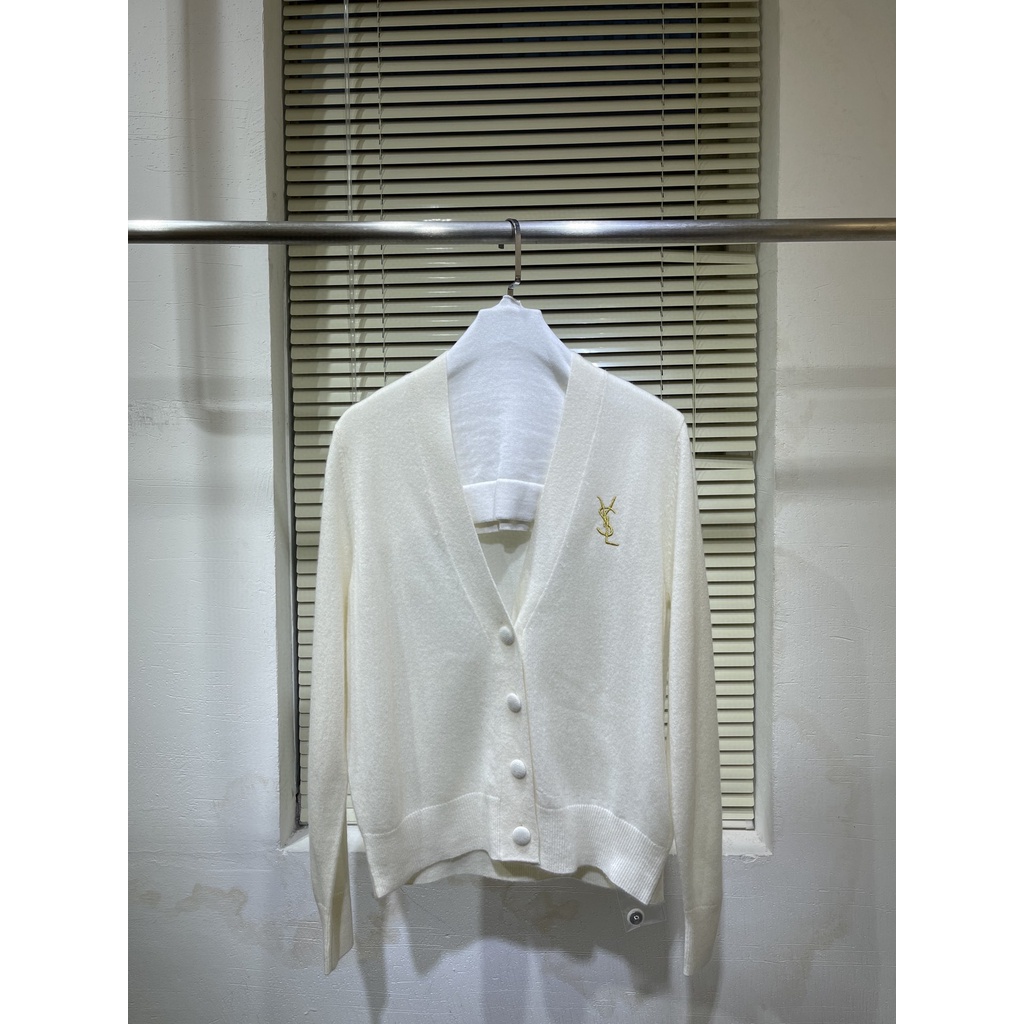 Áo khoác nữ cardigan len mỏng YSL kiểu dáng trẻ trung, nhẹ nhàng