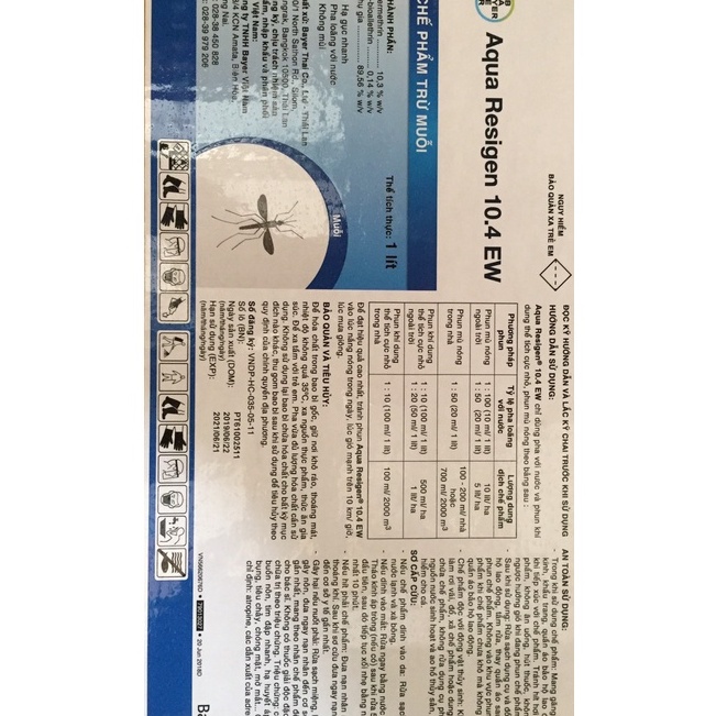 Thuốc diệt muỗi Aqua Resigen 10.4EW