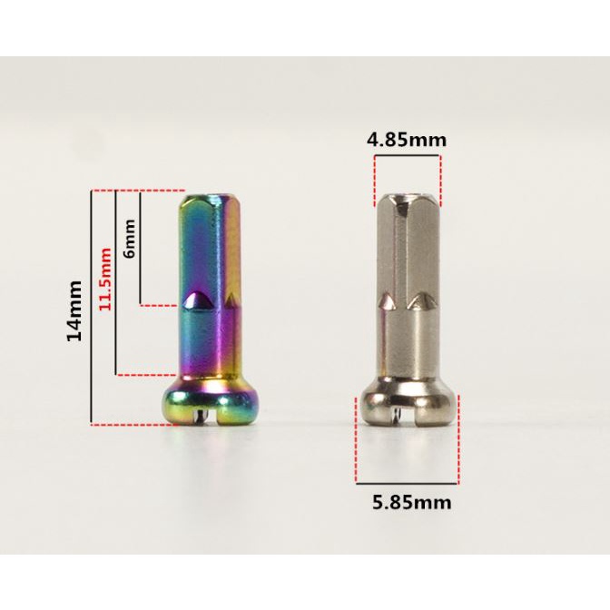 Bộ Chân Căm Xe Đạp Màu 64 Con 14mm 14G - 2mm