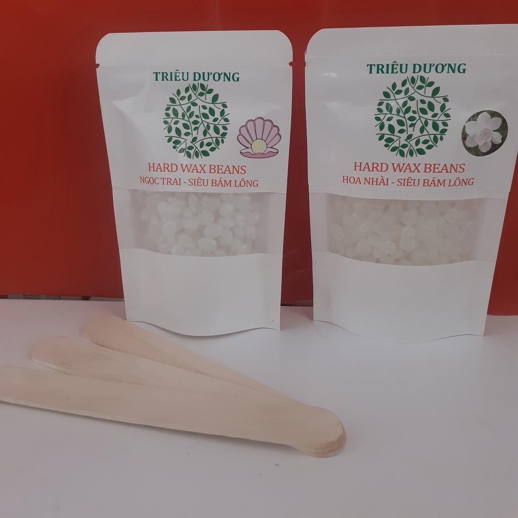 50g sáp wax lông nóng 3 hương cao cấp, sáp wax hương dừa - hương hoa nhài - ngọc trai