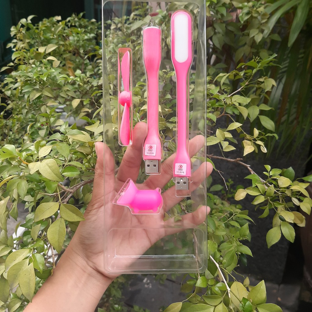 Combo quạt + đèn + chong chóng + giá đỡ điện thoại | BigBuy360 - bigbuy360.vn