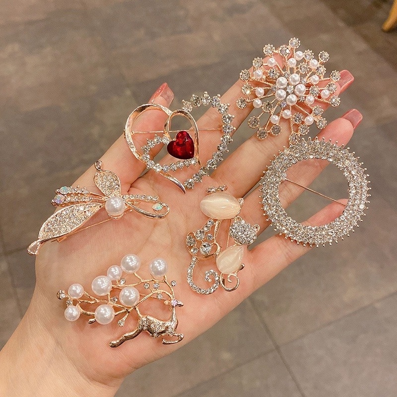 Ghim Cài Áo Kim Loại Cao Cấp Phong Cách Hàn Quốc