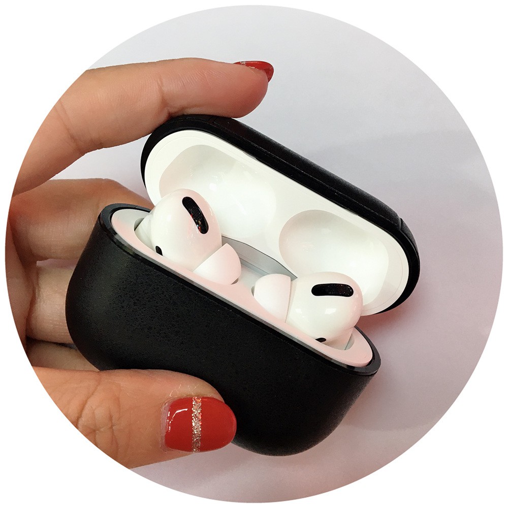 Vỏ bảo vệ hộp sạc tai nghe Airpods pro bằng da chất lượng cao | BigBuy360 - bigbuy360.vn