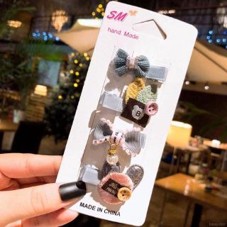 Set 4 kẹp tóc xinh xắn cho bé gái