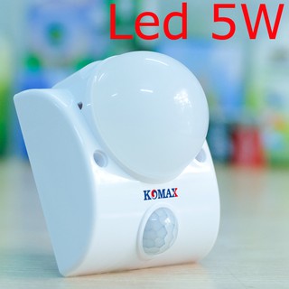ĐÈN LED CẢM ỨNG HỒNG NGOẠI KM-S15N có kèm bóng đèn 5W, đui đèn cảm ứng kèm led sử dụng nguồn 220V