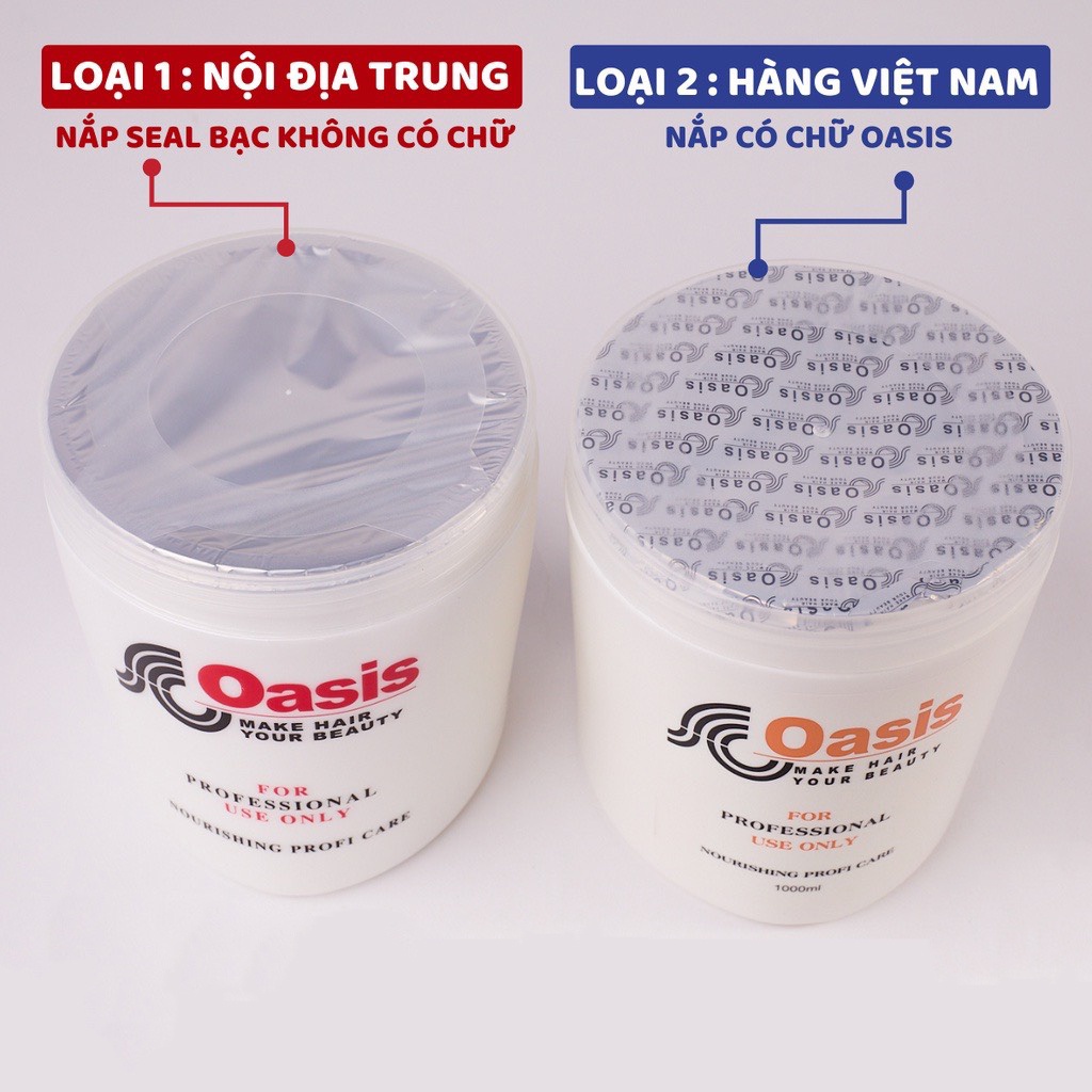 Kem ủ tóc hấp tóc OASIS 1000ML LOẠI 1 Nội Địa Trung - Dầu Xả, mặt nạ chăm sóc tóc mềm mượt phục hồi tự nhiên UT12