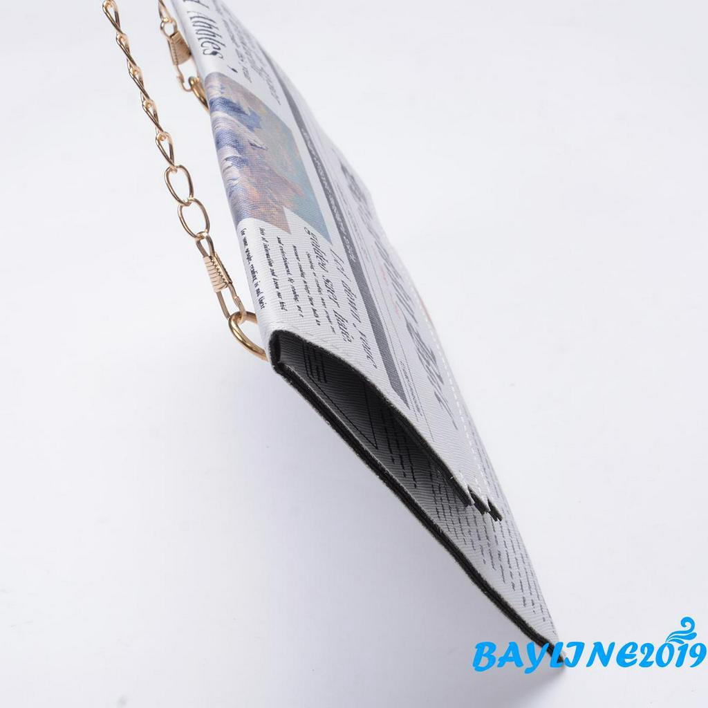 Túi Đeo Chéo Da Giả In Chữ Thời Trang Cho Nữ