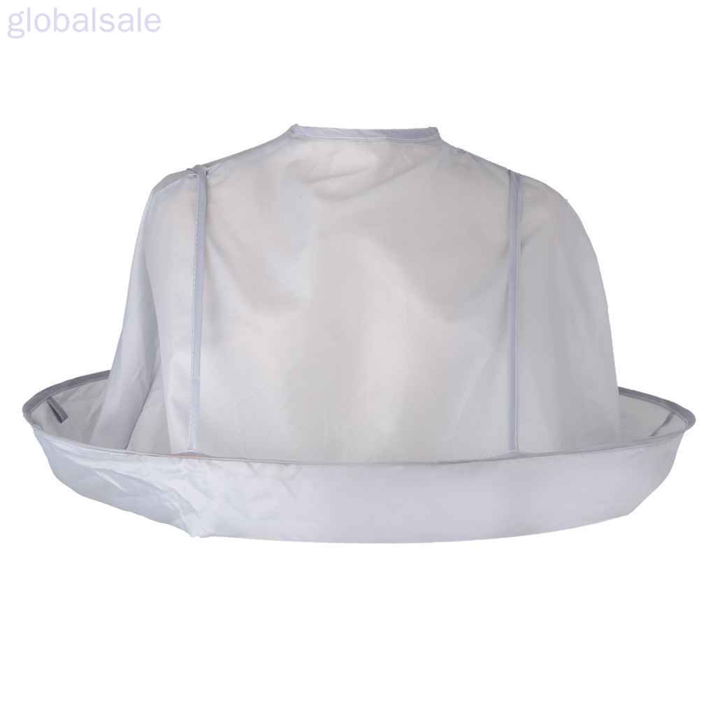 [Hàng mới về] Áo choàng cắt tóc chống thấm nước có thể gấp gọn tiện dụng cho người lớn