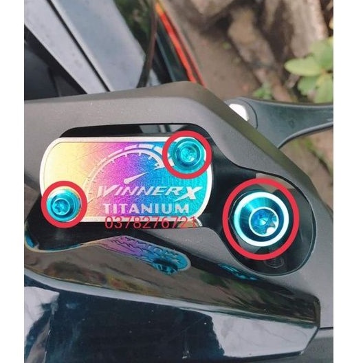 Combo 3 ốc Gr5 lục bảo gắn bình dầu ốc kiếng Winner X