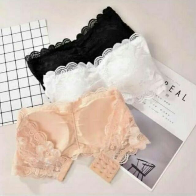 Áo ống ren cài sau