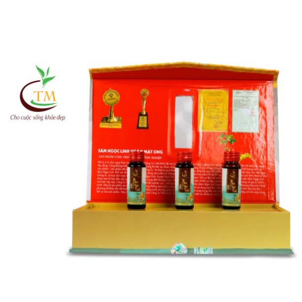 Nước Sâm Ngọc Linh ngâm mật ong 90 ml ( hủ 30ml ) - Sản phẩm cao cấp dùng làm quà tặng biếu