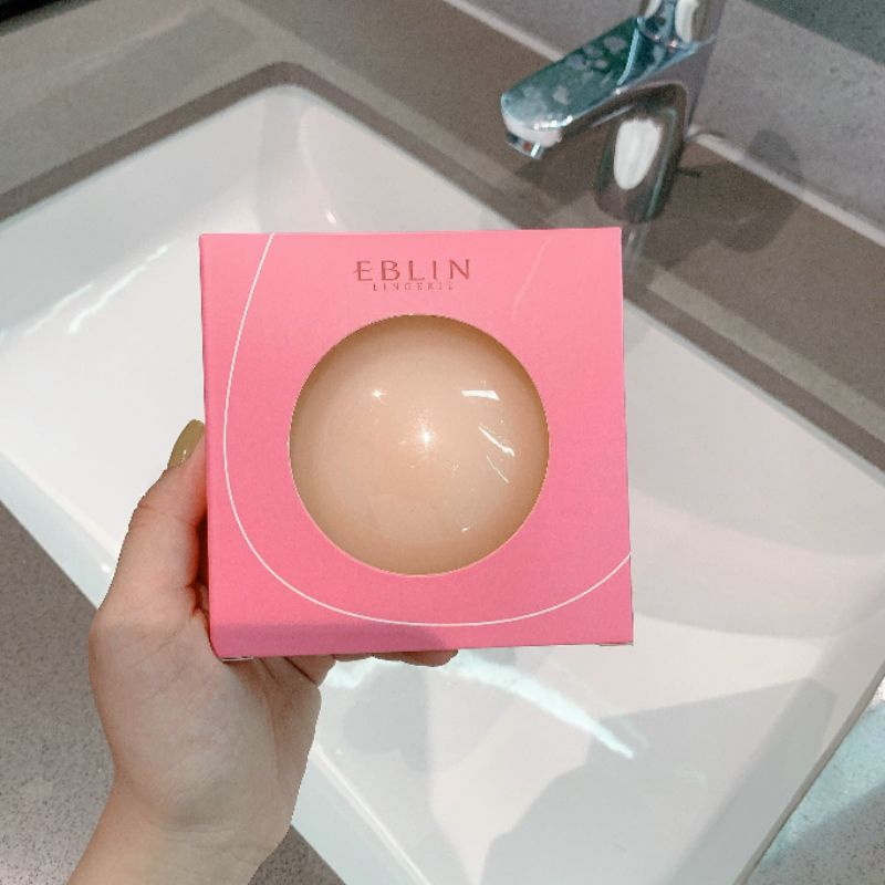 Miếng dán ngực silicon nhiệt tự thân EBLIN dán ti siêu mỏng ôm khít Sẵn Hàng